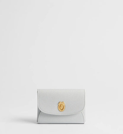 Calfskin Médaillon Daylily Card Holder