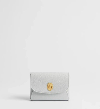Calfskin Médaillon Daylily Card Holder