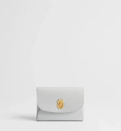 Calfskin Médaillon Daylily Card Holder
