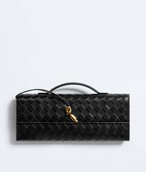 Andiamo Clutch Intrecciato Lambskin Leather
