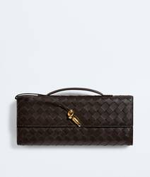 Andiamo Clutch Intrecciato Lambskin Leather