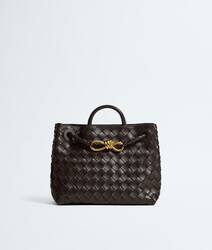 Small Andiamo Intrecciato Lambskin Leather