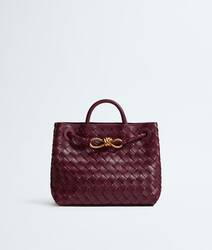 Small Andiamo Intrecciato Lambskin Leather