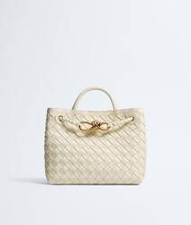 Small Andiamo Intrecciato Lambskin Leather