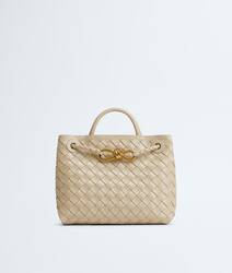 Small Andiamo Intrecciato Lambskin Leather