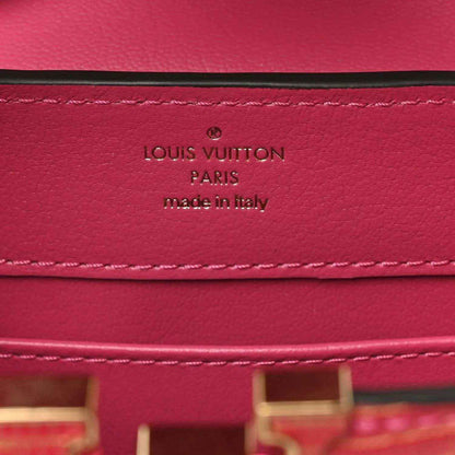 Louis Vuitton leather mini handbag label: LOUIS VUITTON PARIS, made in Italy.