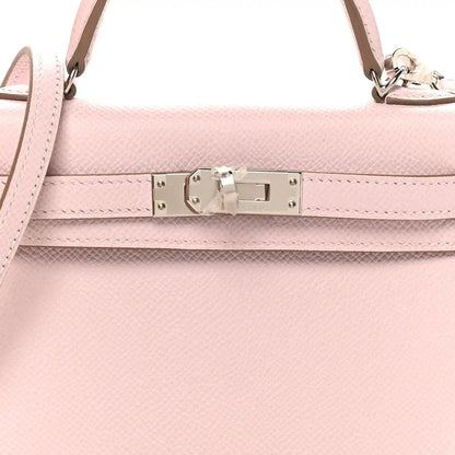 Epsom Calfskin Mini Kelly Sellier 20 Bag Mauve Pale