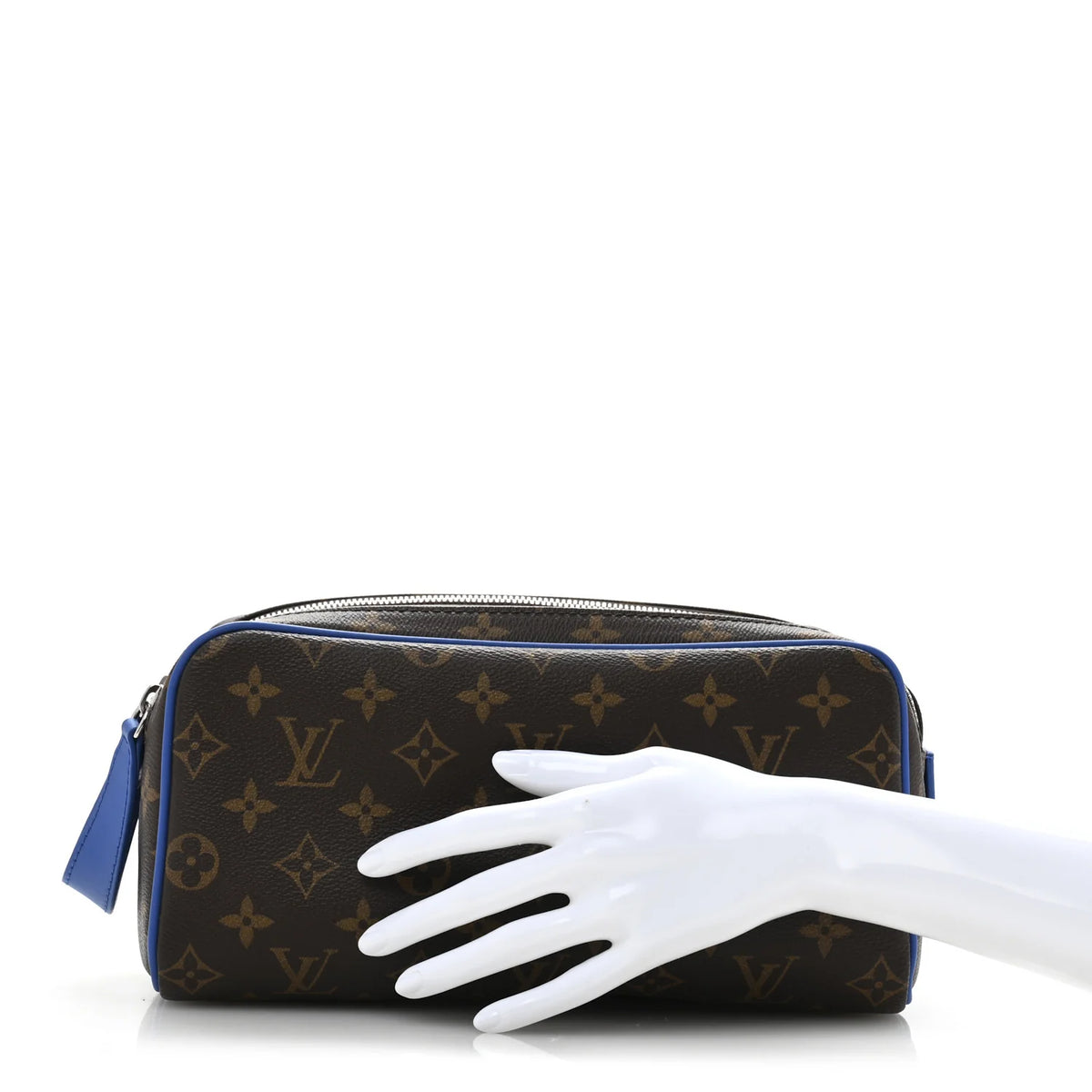 Louis Vuitton Monogram Macassar Dopp Kit Toilet Pouch in Indigo Blue