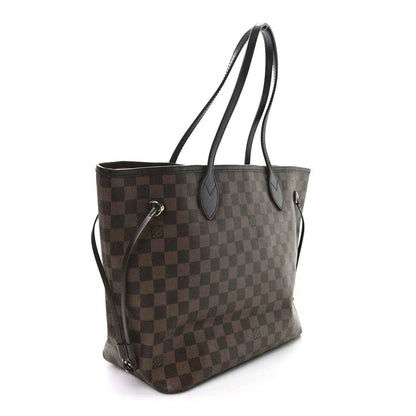Louis Vuitton Damier Ebene tote bag with top handles and curved side silhouette