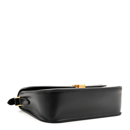 Saint Laurent black leather shoulder bag base with black strap hardware