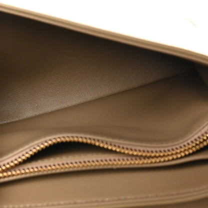 Celine Victoire medium bag interior lining with gold chain trim edge