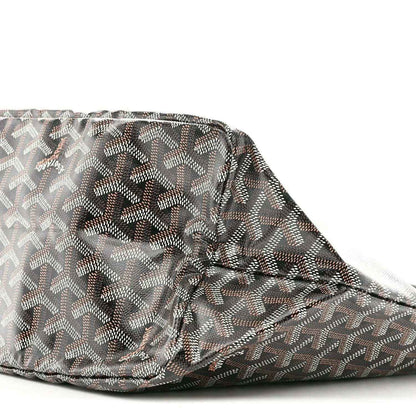 Goyard tote bag PM, patterned canvas with curved seam and stitched folds