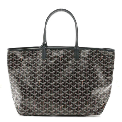 Goyard Saint Louis PM tote bag, classic black with Goyardine pattern and top handles