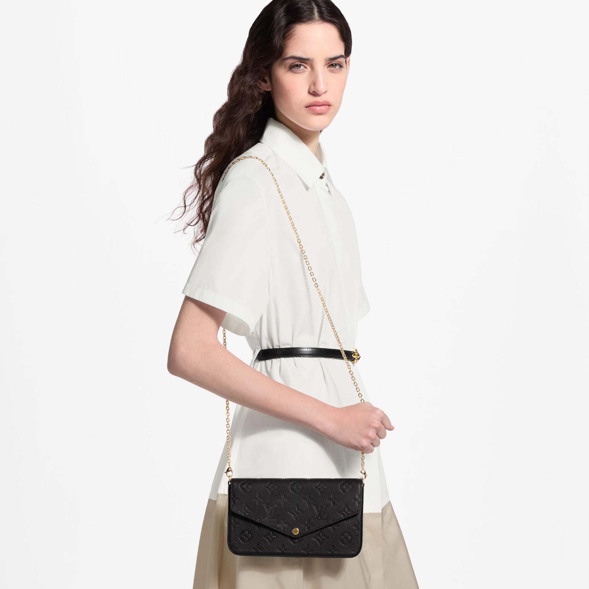 Pochette Félicie Monogram Empreinte Leather