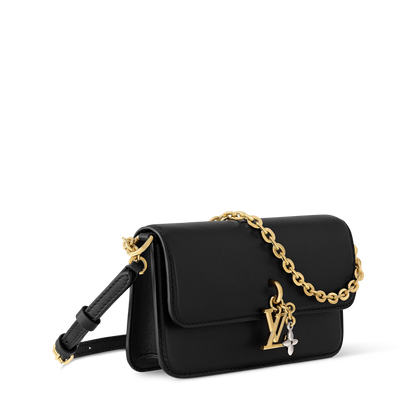 Wallet On Chain Bloom Calfskin Leather