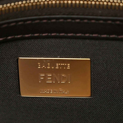 Fendi baguette bag brand plaque with 'FENDI' text in gold tone