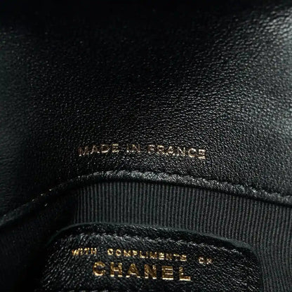 Leather label reading MADE IN FRANCE and CHANEL