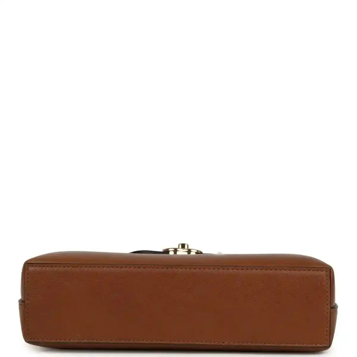 Chanel Small Kelly shopper bag in camel caviar leather with turn-lock clasp on back