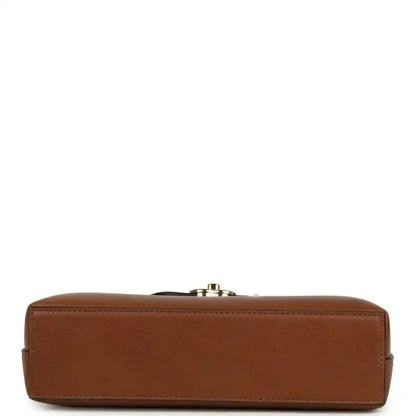 Chanel Small Kelly shopper bag in camel caviar leather with turn-lock clasp on back