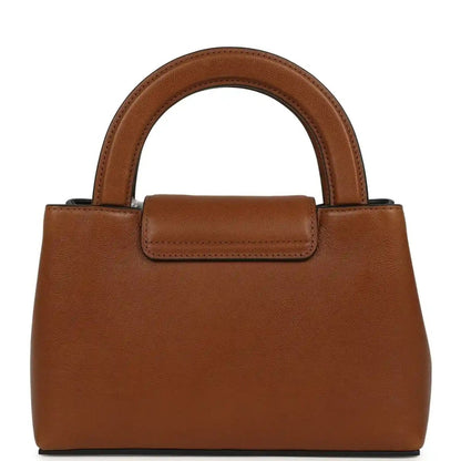 Chanel Small Kelly shopper bag in camel caviar leather with top strap and wide base