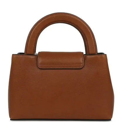 Chanel Small Kelly shopper bag in camel caviar leather with top strap and wide base