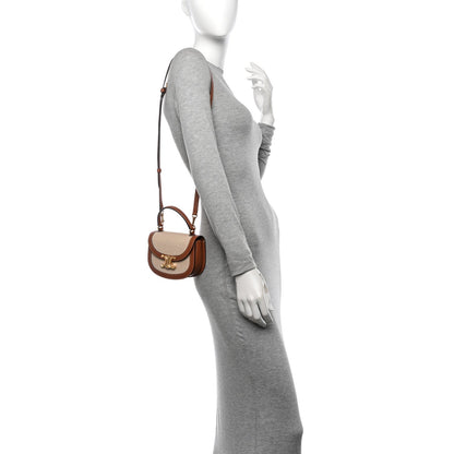 Mini Shoulder Bag Canvas Leather