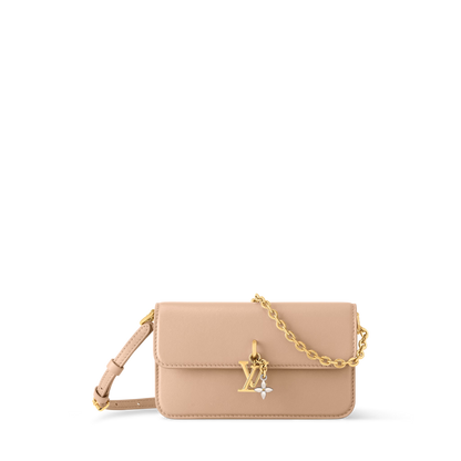 Wallet On Chain Bloom Calfskin Leather