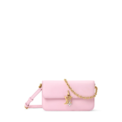 Wallet On Chain Bloom Calfskin Leather