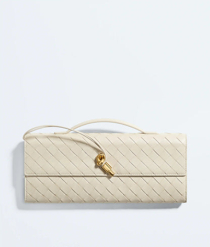 Andiamo Clutch Intrecciato Lambskin Leather