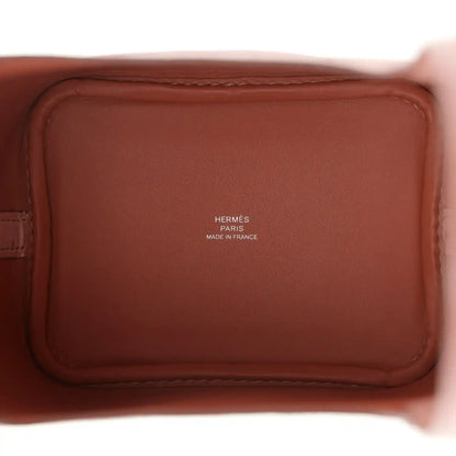 Leather bag interior label reading HERMÈS PARIS MADE IN FRANCE