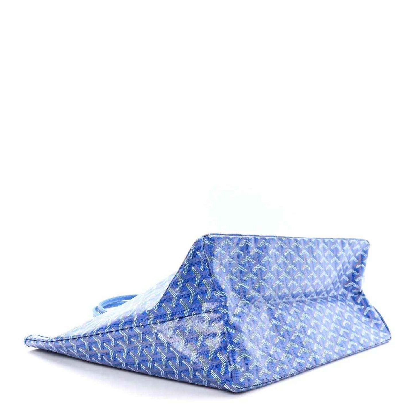 Goyard Saint Louis GM tote bag folded flat in sky blue Goyardine canvas