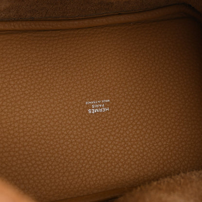 Tan leather interior with embossed logo stamp