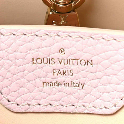 Pink quilted leather lining with Louis Vuitton Paris stamp and made in Italy