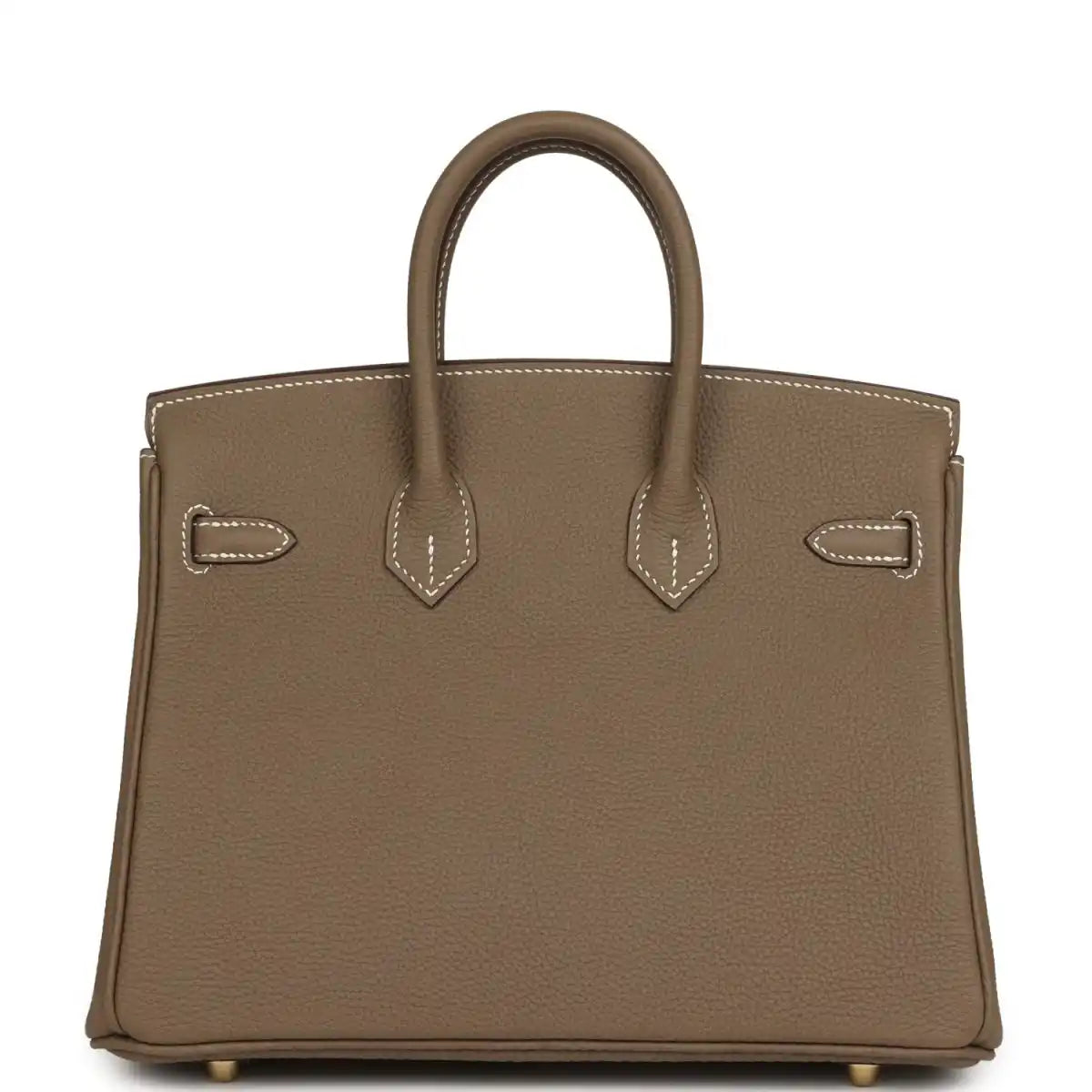 Hermes Birkin 25 handbag, etoupe textured leather with decorative front panels
