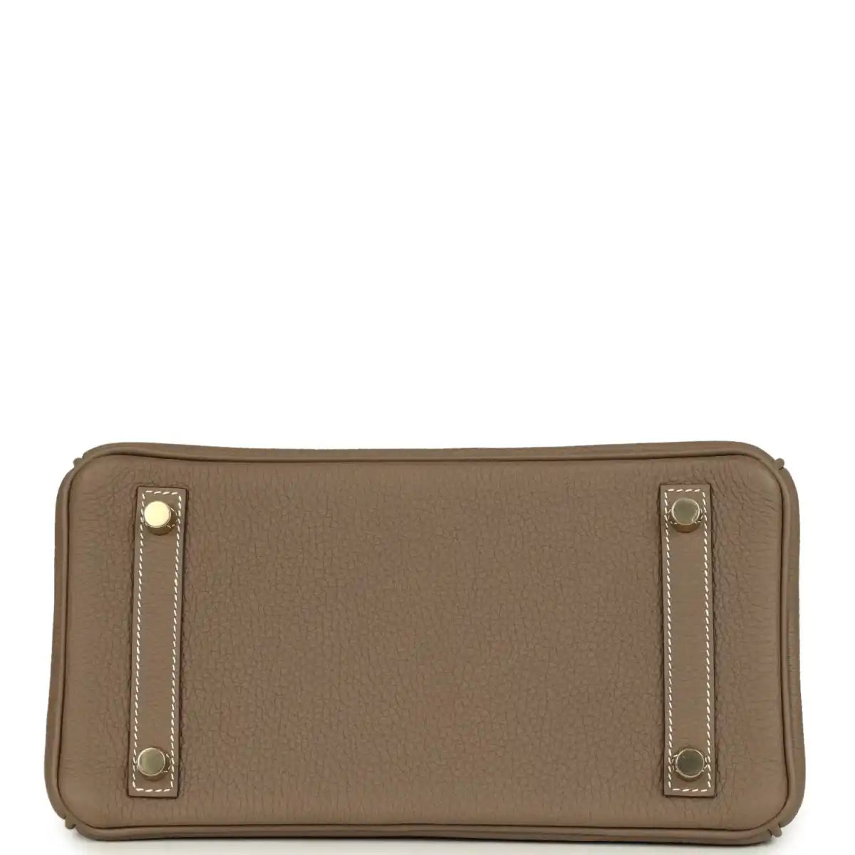 Hermès Birkin 25 handbag in togo leather, etoupe tone, gold hardware, top handles