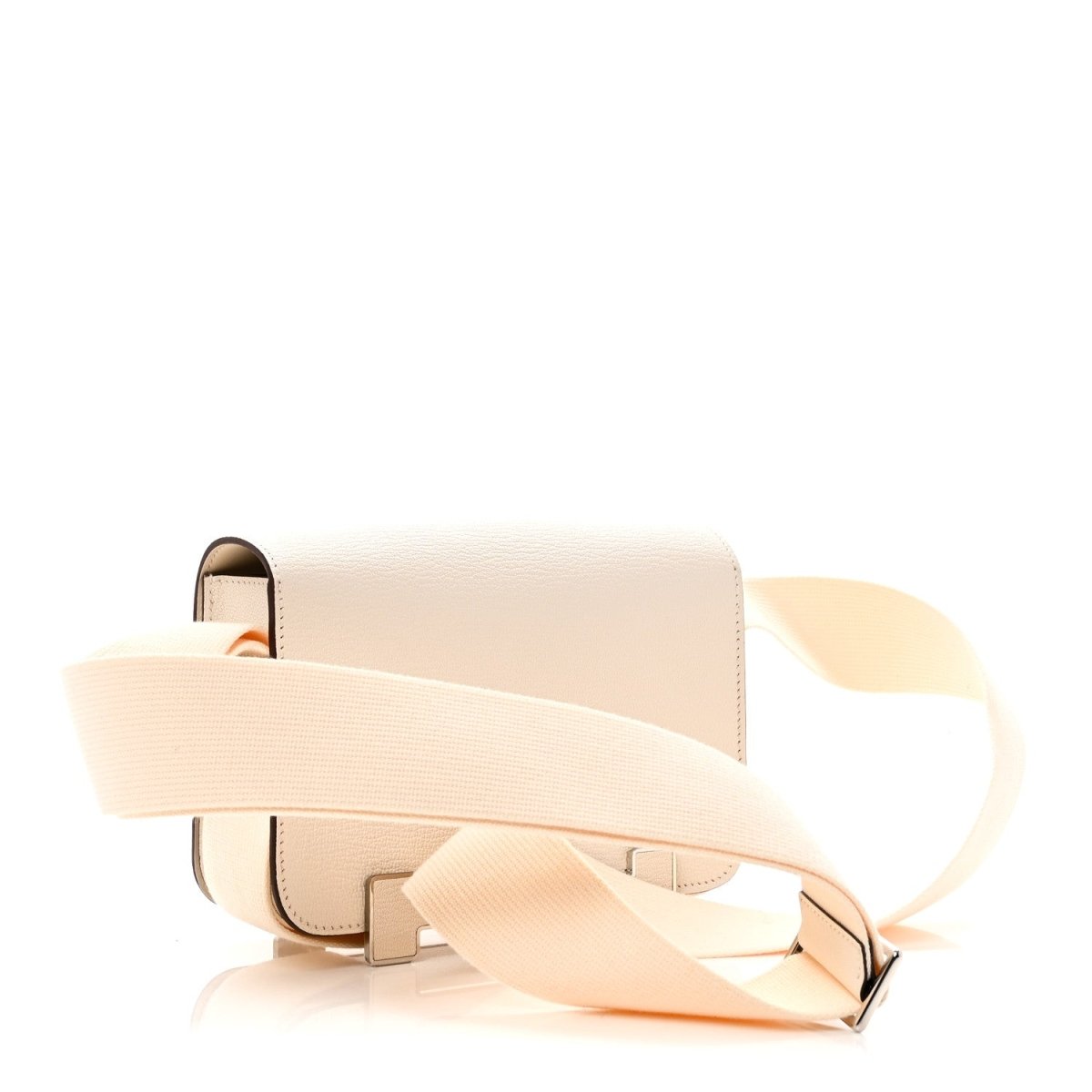 Hermes goatskin messenger bag with adjustable strap and front clasp, Nata
