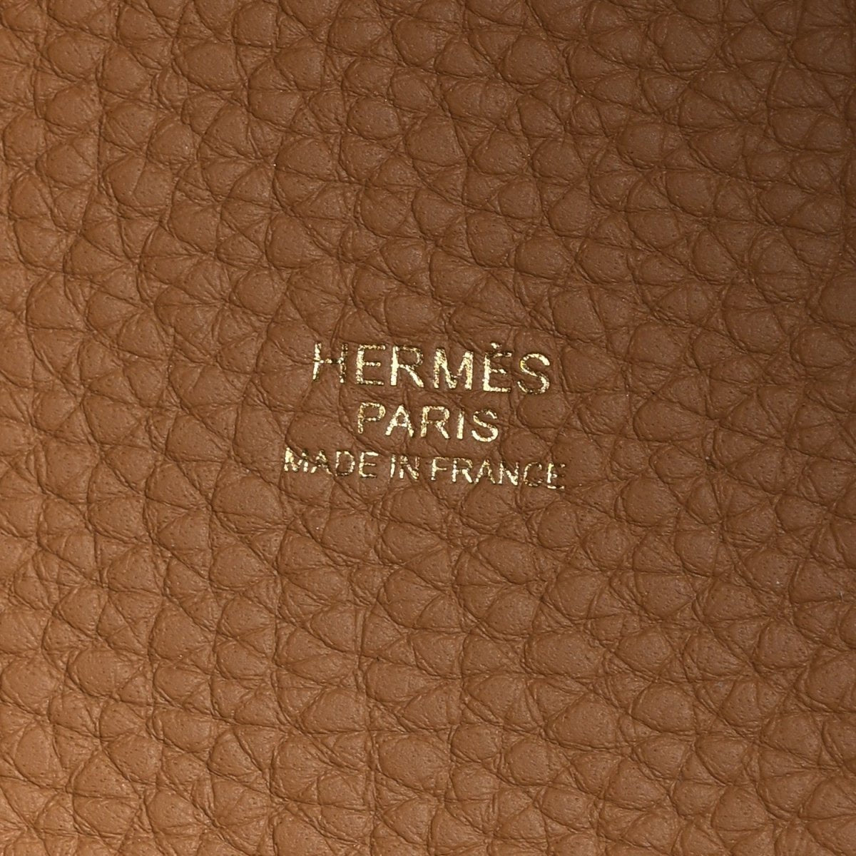 Taurillon Clemence leather interior with Hermès Paris Made in France stamp