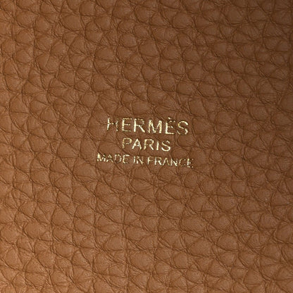 Taurillon Clemence leather interior panel with Hermès Paris Made in France stamp