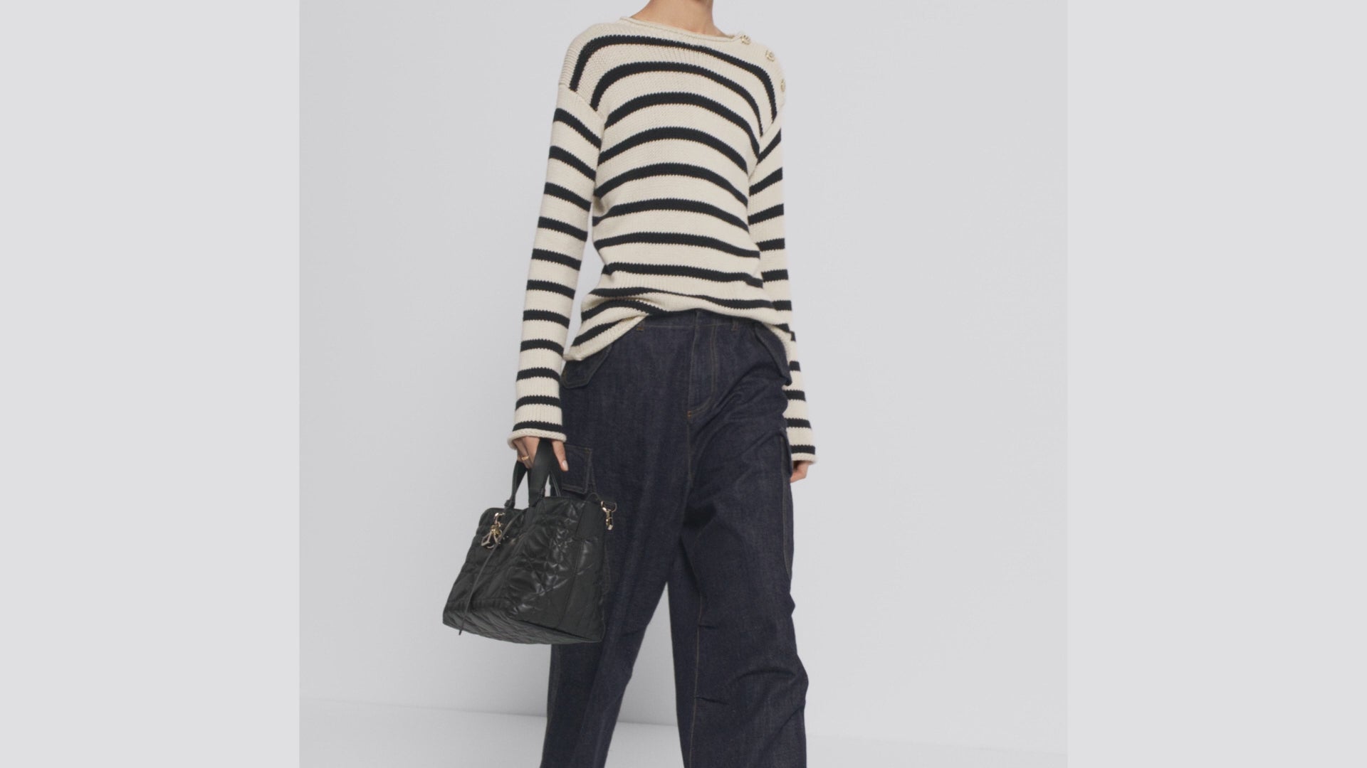 Macrocannage Calfskin Medium Toujours Bag
