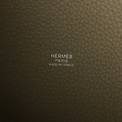 Hermès Paris leather lining panel with Made in France stamp