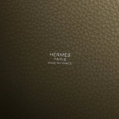 Hermès Paris leather lining panel with Made in France stamp
