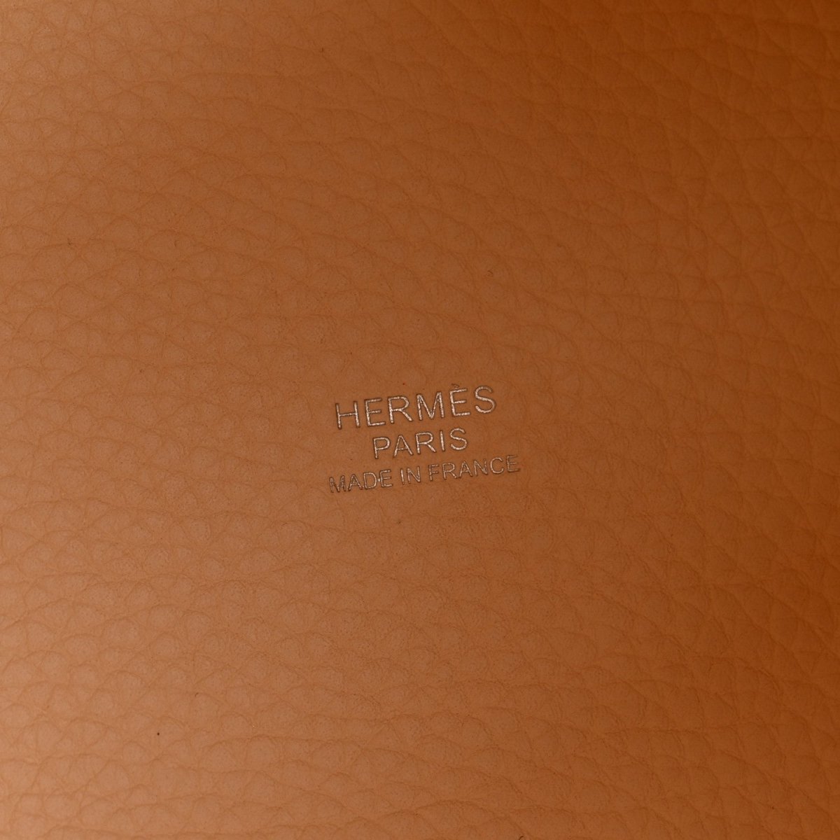 Leather base with Hermes Paris stamp and made in France marking