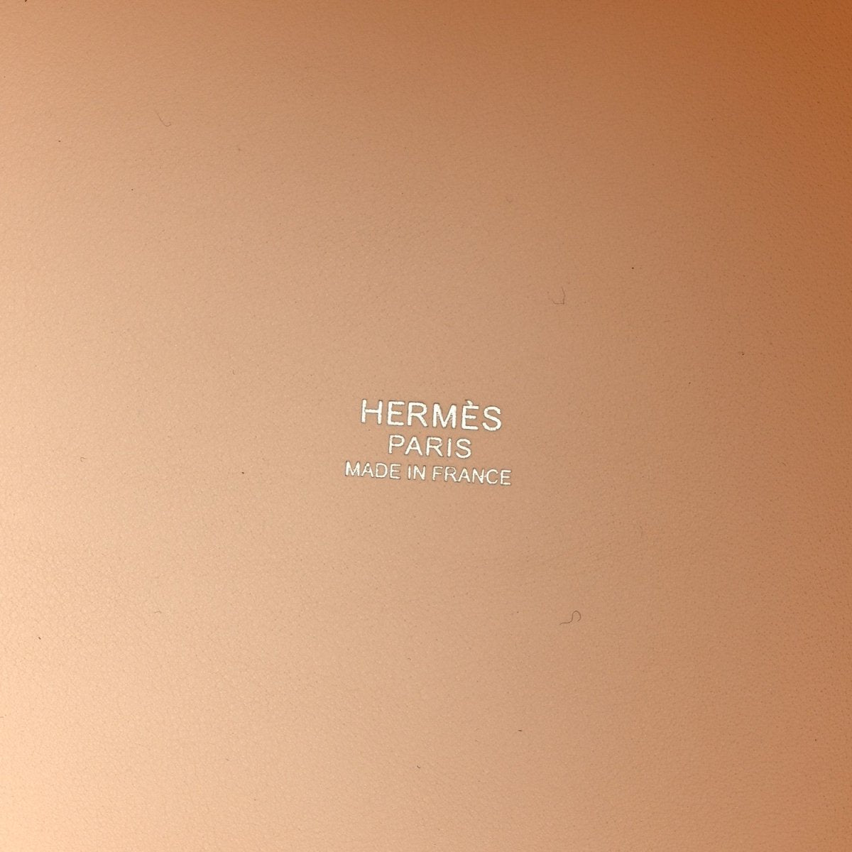 Cream leather lining with HERMÈS PARIS MADE IN FRANCE stamp